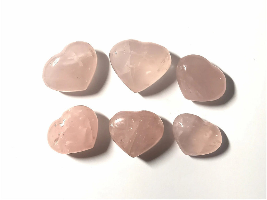 Pink Rose Quartz Crystal Heart - CLEARANCE TheQuirkyPagan