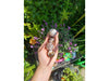 Black Flower Agate Sphere TheQuirkyPagan
