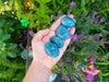Blue Apatite Tumble, Blue Apatite Palm Stone, Blue Apatite Crystal Palm Stone, Large Blue Apatite Tumble Stones