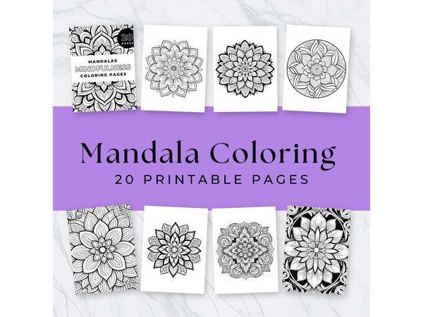 Mandala Coloring Sheets - Printable Download At Home TheQuirkyPagan