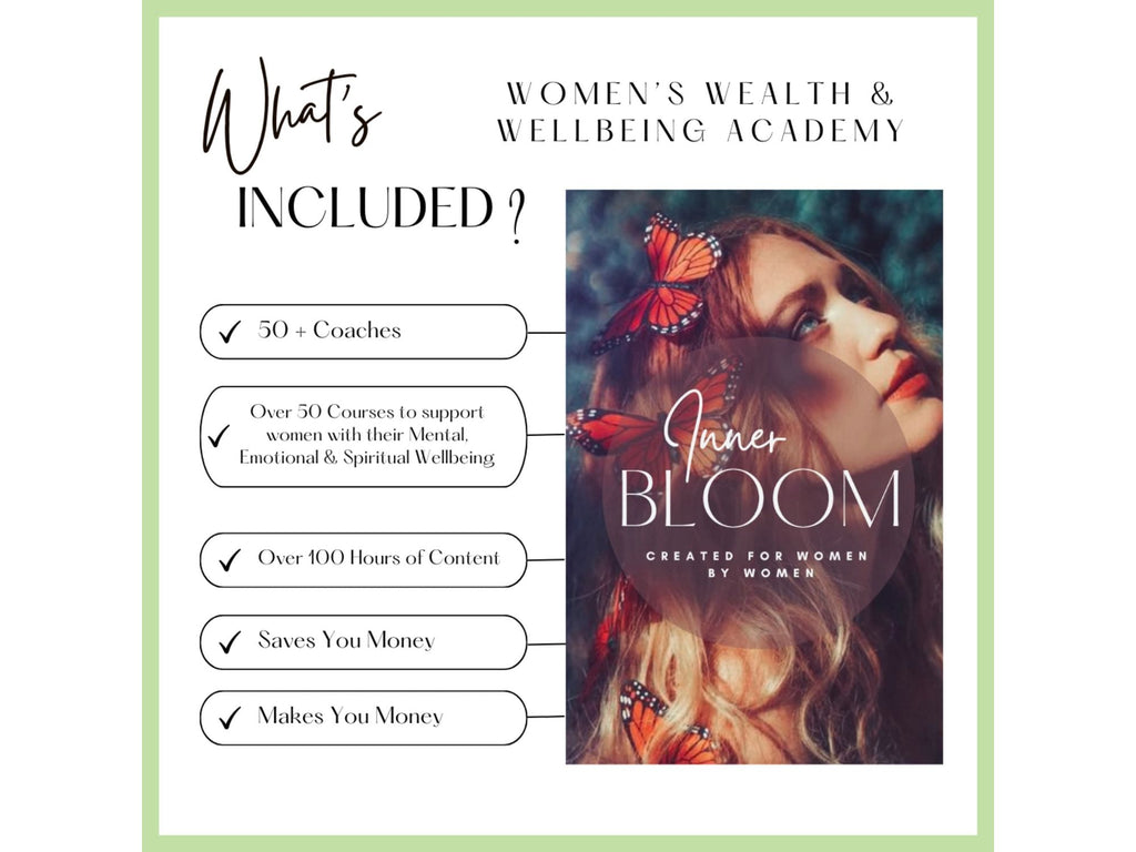 Inner Bloom Wealth and Well Being Course, Passive Income, DFY, Wealth & Wellbeing Academy with MRR, Master Resell Rights, 75 until tomorrow