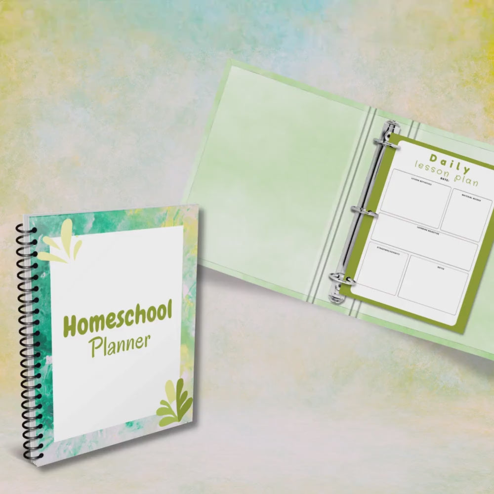 HomeSchool Planner Printable, Homeschool Organizer Binder, Homeschool Resources Printable, Homeschool Schedule , Homeschool Calendar