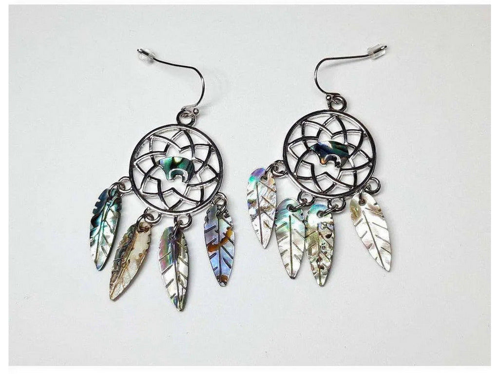 Abalone Dream Catcher Earrings Abalone Dream Catcher Earrings TheQuirkyPagan