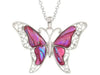 Abalone Pink Butterfly Necklace TheQuirkyPagan