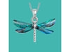 Abalone Shell Dragonfly Necklace TheQuirkyPagan