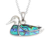 Abalone Shell Duck Necklace TheQuirkyPagan