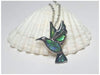 Abalone Shell Hummingbird Necklace TheQuirkyPagan