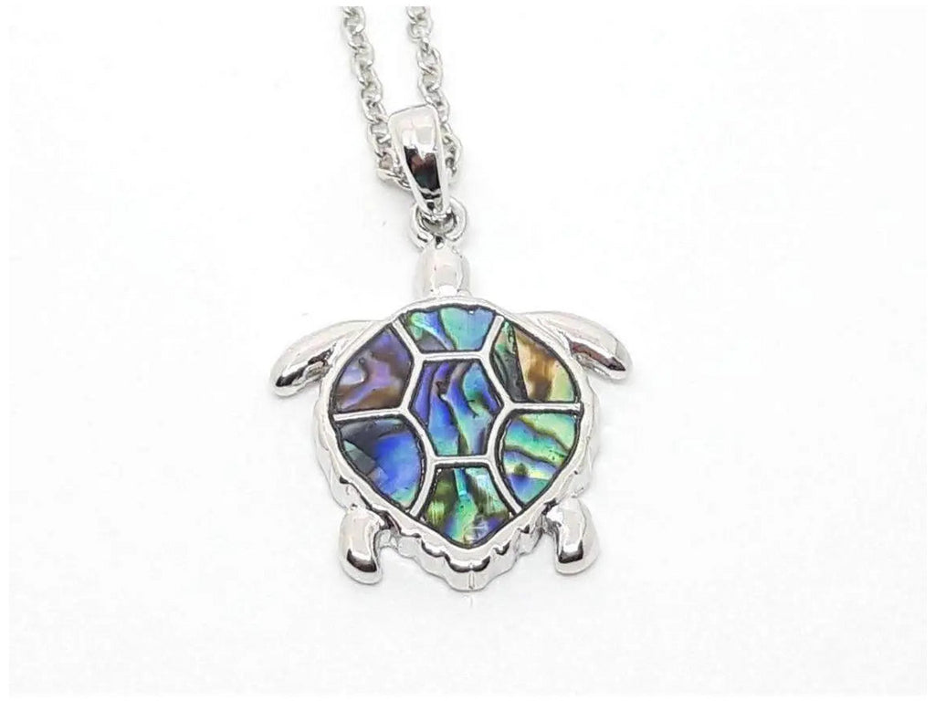 Abalone Shell Turtle Necklace TheQuirkyPagan