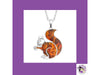 Amber Abalone Squirrel Necklace TheQuirkyPagan