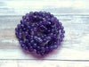 Amethyst Beaded Bracelet - Dark Purple - A GRADE TheQuirkyPagan