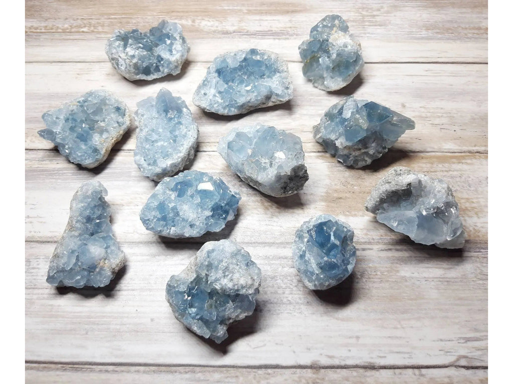 Celestite Cluster, Celestite Geode, Celestite Crystal, Blue Celestite Crystal Cluster Druzy Geode Stone, Crystal Decor, Crystal Giftft,