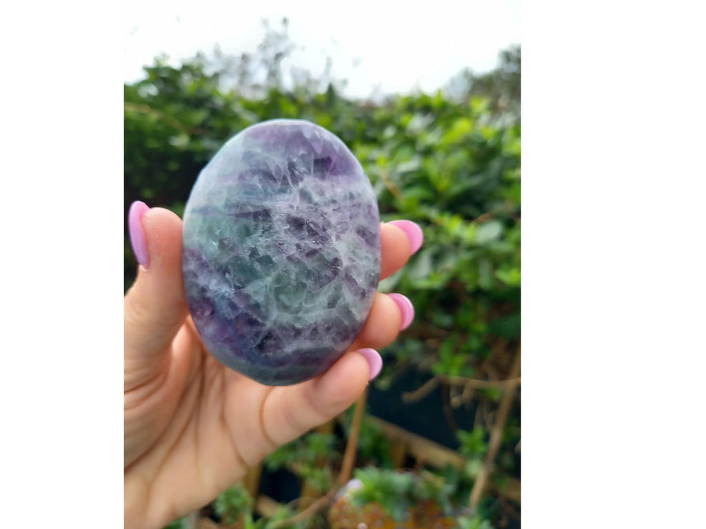 Fluorite Crystal Palm Stone - Pick Yours TheQuirkyPagan