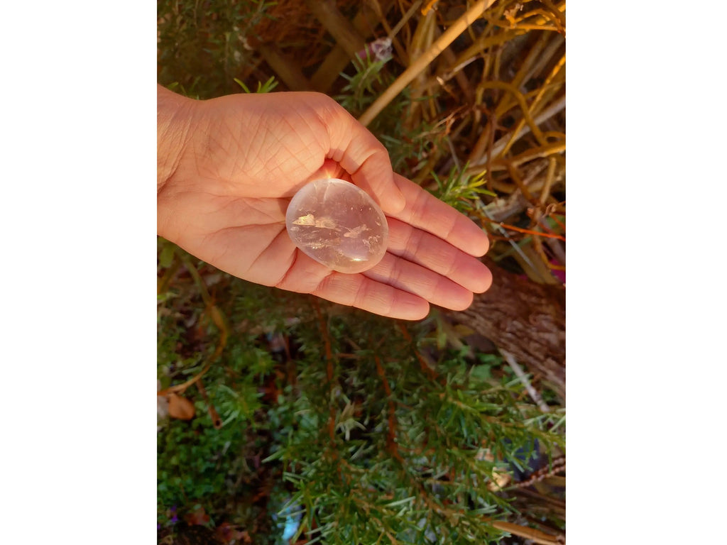 Girasol Quartz Crystal Palm Stone - A Grade TheQuirkyPagan