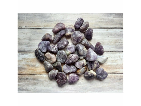 Lepidolite Crystal Tumble Stone TheQuirkyPagan