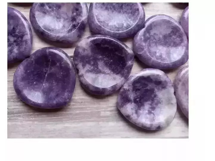Lepidolite Crystal Worry Stone TheQuirkyPagan