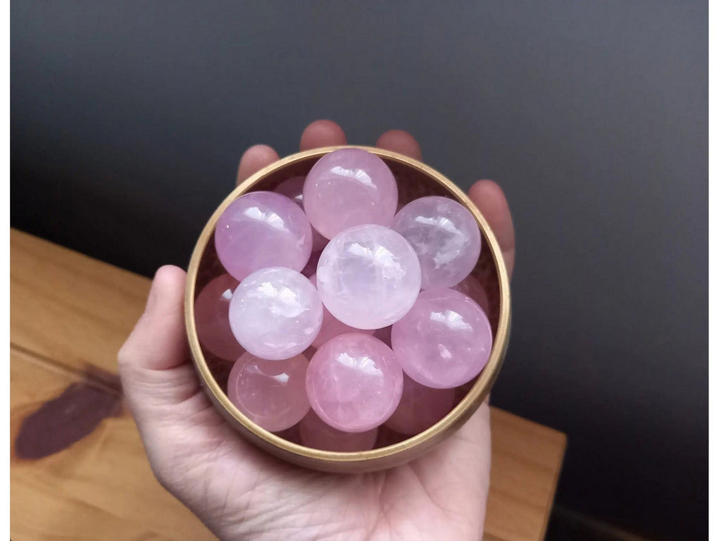 Mini Rose Quartz Crystal Sphere TheQuirkyPagan
