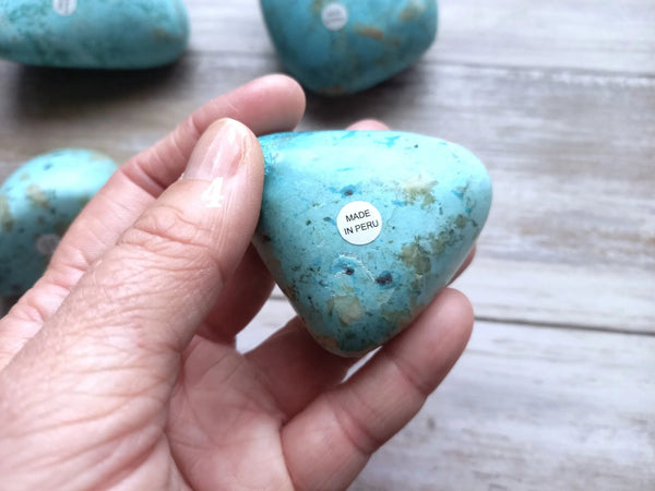 Peruvian Turquoise Palms, Turquoise From Peru, PICK YOUR Turquoise Crystal Palm, Support a Small Peruvian Family ! Consciously sourced
