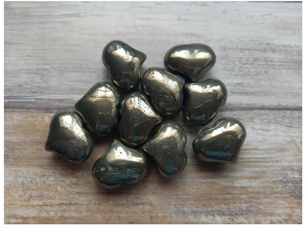 Pyrite Crystal Heart TheQuirkyPagan