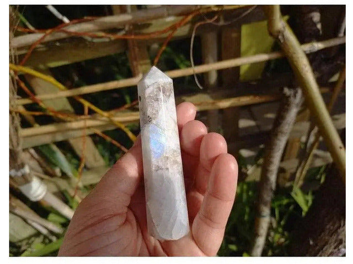 Rainbow Moonstone Crystal Point Towers - CLEARANCE TheQuirkyPagan
