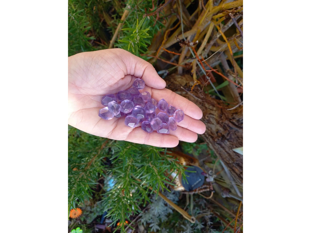 Raw Amethyst Faceted Geo Crystal TheQuirkyPagan