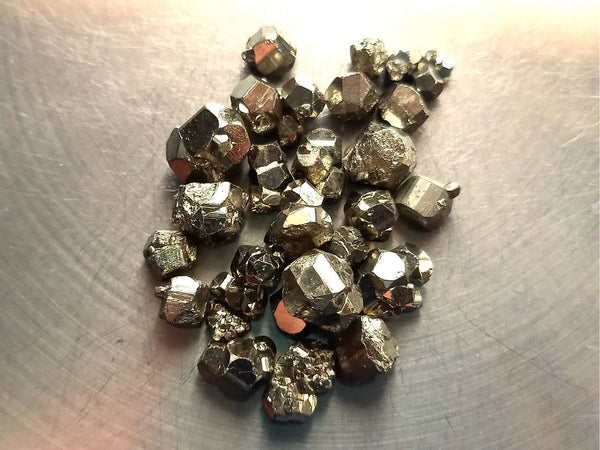 Raw Pyrite Granule Chunks, Rough Pyrite Crystal Pieces, 20g Pyrite Crystal Chunks, Pyrite Stone