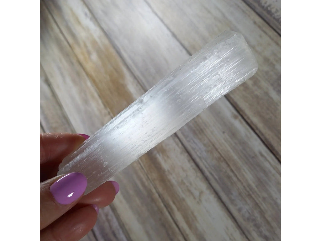 Rough Selenite Crystal Stick - CLEARANCE TheQuirkyPagan