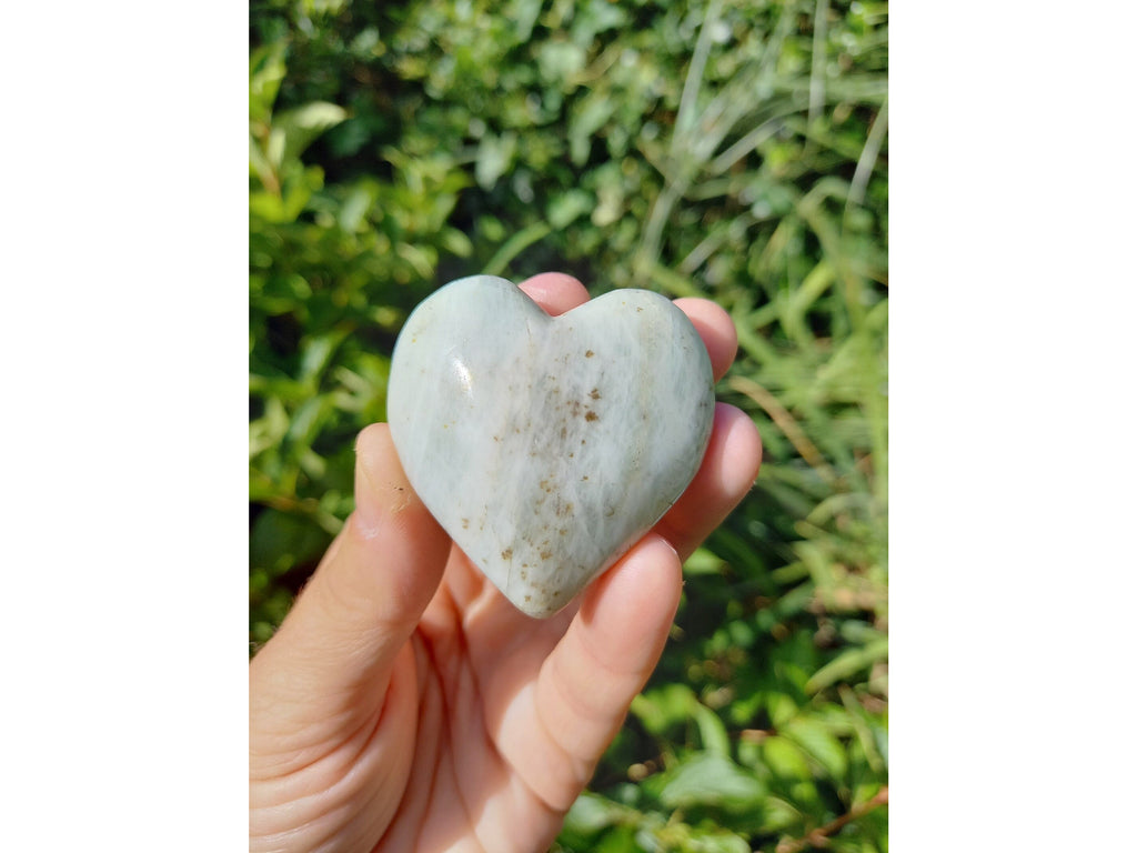 Aquamarine Crystal Heart, Aquamarine Gemstone Heart, Natural Aquamarine Stone, Blue Crystal Heart, Gift for Her, THIS PIECE, 56g