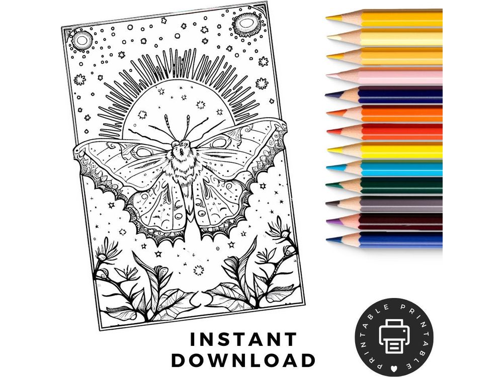 Witchy Coloring Pages 50 Printable Pages, Fantasy Coloring, Enchanted Coloring, Relaxation Adult Coloring Pages, Magic Coloring Book,