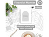 Financial Planner Printable, Debt Tracker, Savings Tracker, Spending Tracker, Debt Organiser Printable, Monthly Budget, Vacation Tracker