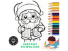 Kids Christmas Coloring Pages , Christmas Coloring Book, Christmas Kids Printables, Children's Christmas Activity Book,Holiday Coloring Book