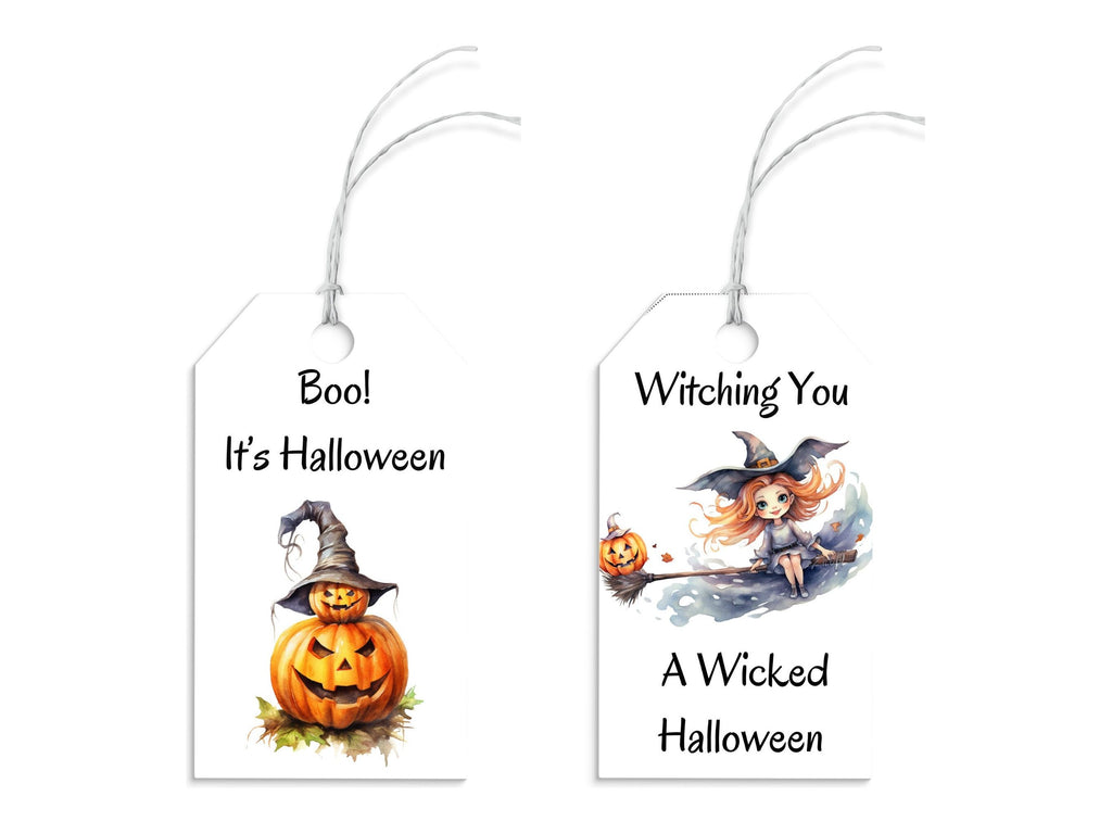 Halloween Tags, Halloween Gift Tags, Printable Halloween Party Bag Tags, Halloween Kids Party Bag Tags, Trick Or Treat Tags, Spooky Gift Tag
