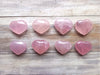 Rose Quartz Heart, Rose Quartz Crystal Heart, Rose Quartz Crystal Carved Heart, Crystal Gift, Love Crystal approx 3 cm - PICK YOURS