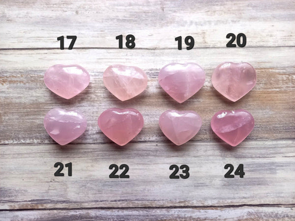 Rose Quartz Heart, Rose Quartz Crystal Heart, Rose Quartz Crystal Carved Heart, Crystal Gift, Love Crystal approx 3 cm - PICK YOURS